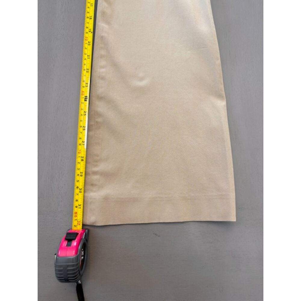 Body By Victoria Christine Fit Dress Pants Womens Sz 4 Khaki Low Rise Flare Y2K - Picture 11 of 13